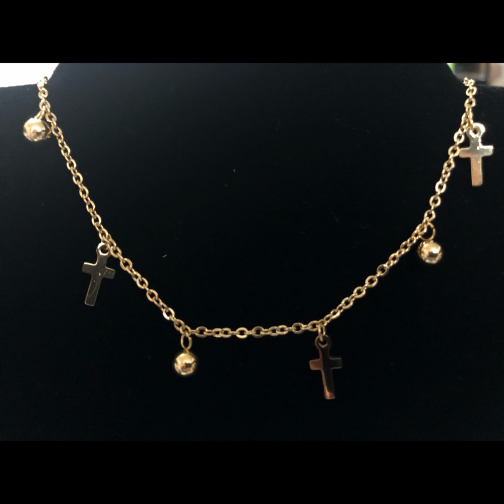Cross Brass Bracelet